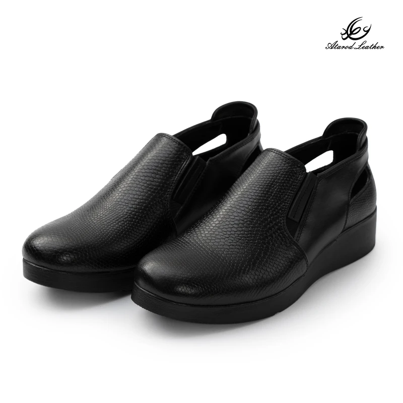 محصول نمونه تستی کفش طبی زنانه چرم عطارد مدل چرم طبیعی کد SH368